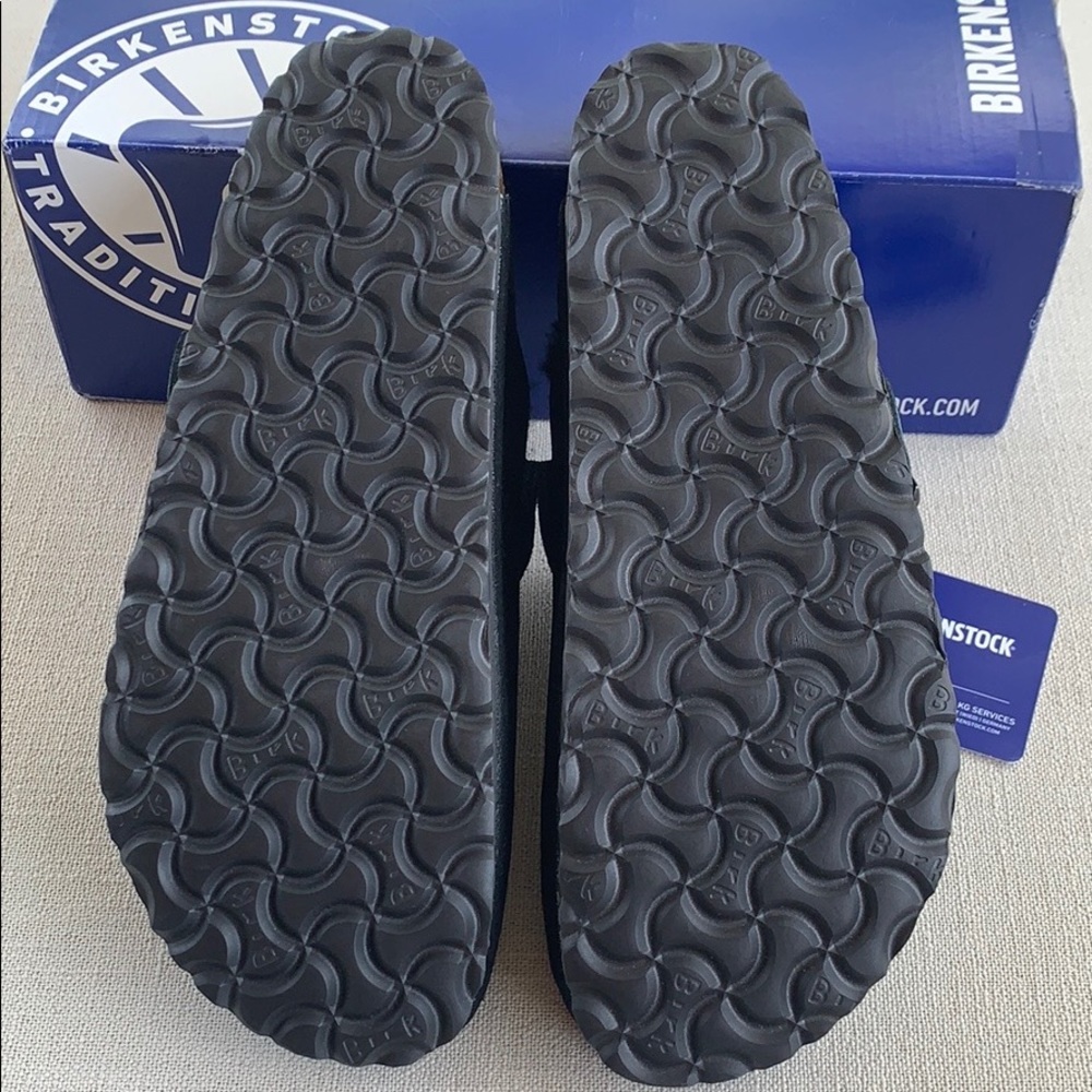 BIRKENSTOCK NEW! Shearling Fur Clog Black 40 - Picture 9 of 12